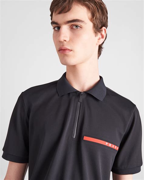 prada men's polo shirt sale|prada polo tee price.